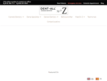 Tablet Screenshot of dentallbydrz.com